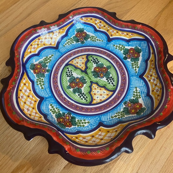 SOLD! Arte Cruz Talavera 12 inch Plates - 6 pc - Picture 4 of 8